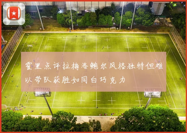 霍里点评拉梅洛鲍尔风格独特但难以带队获胜如同白巧克力