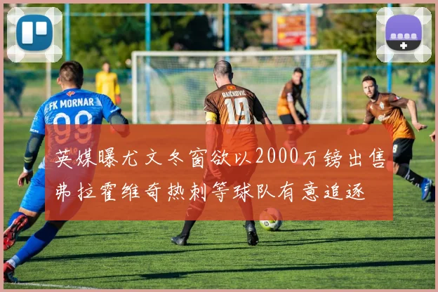 英媒曝尤文冬窗欲以2000万镑出售弗拉霍维奇热刺等球队有意追逐